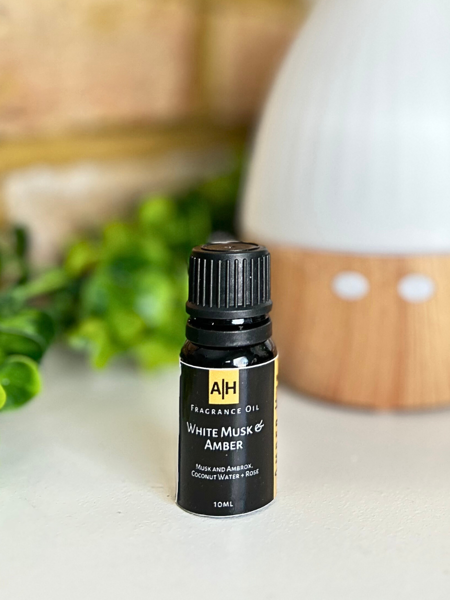 Musk Diffuser White Musk & Amber - Diffuser Drop Oil – Amber Hue Candles