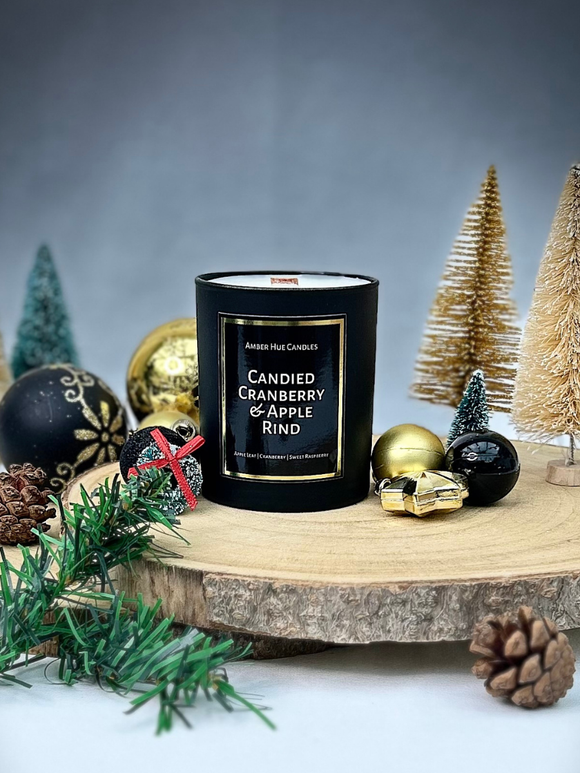 Candied Cranberry & Apple Rind - Christmas Candle