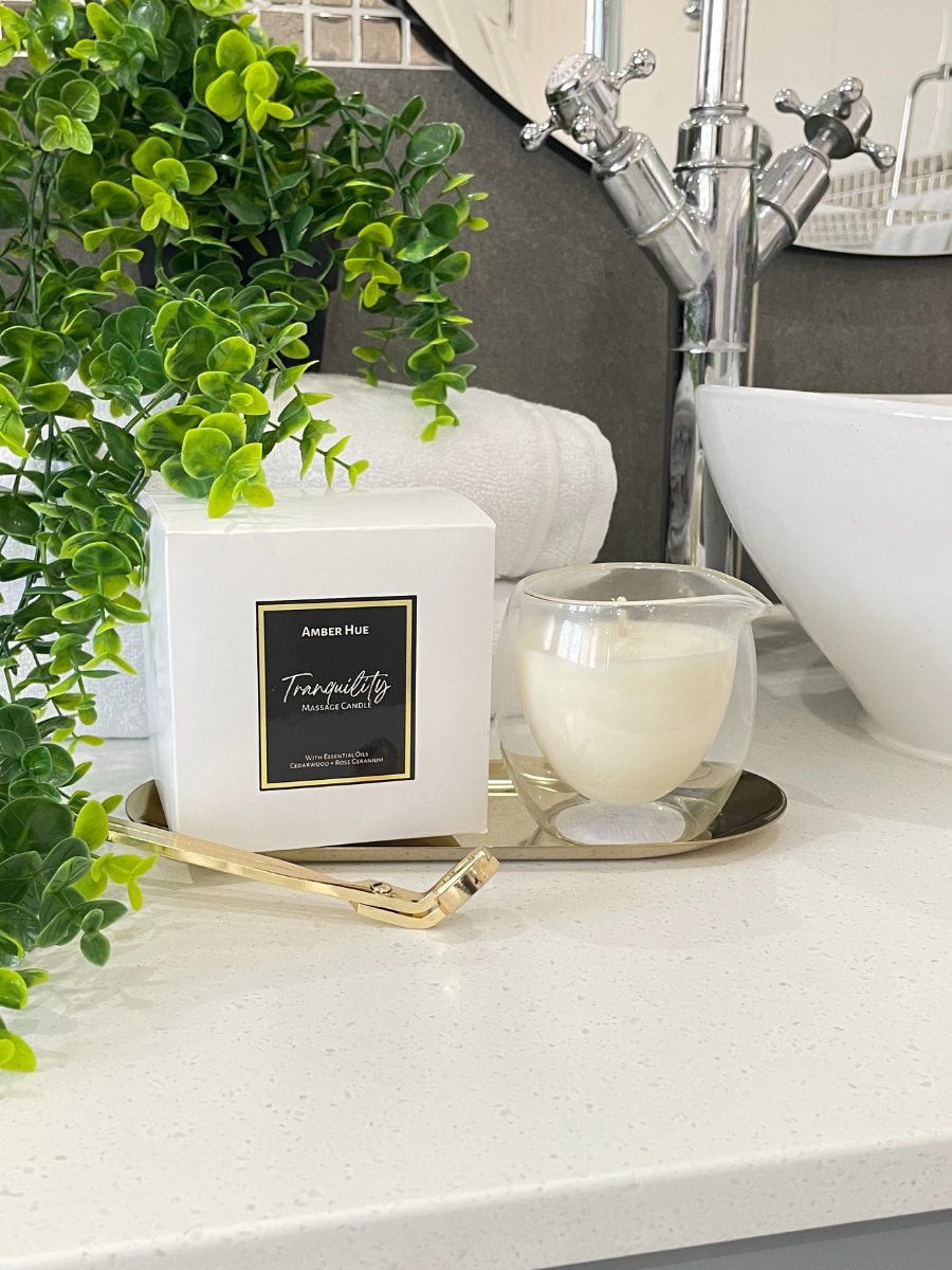 Amber Hue Massage Candle Calm