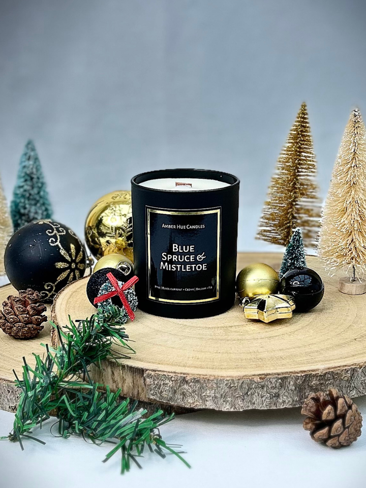 Blue Spruce & Mistletoe - Christmas Candle