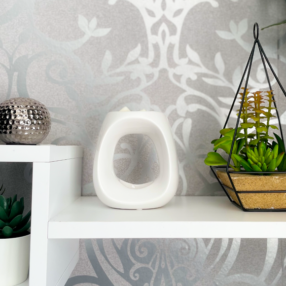 Ceramic Wax Melt Burner- White & Free Wax Melt Deal