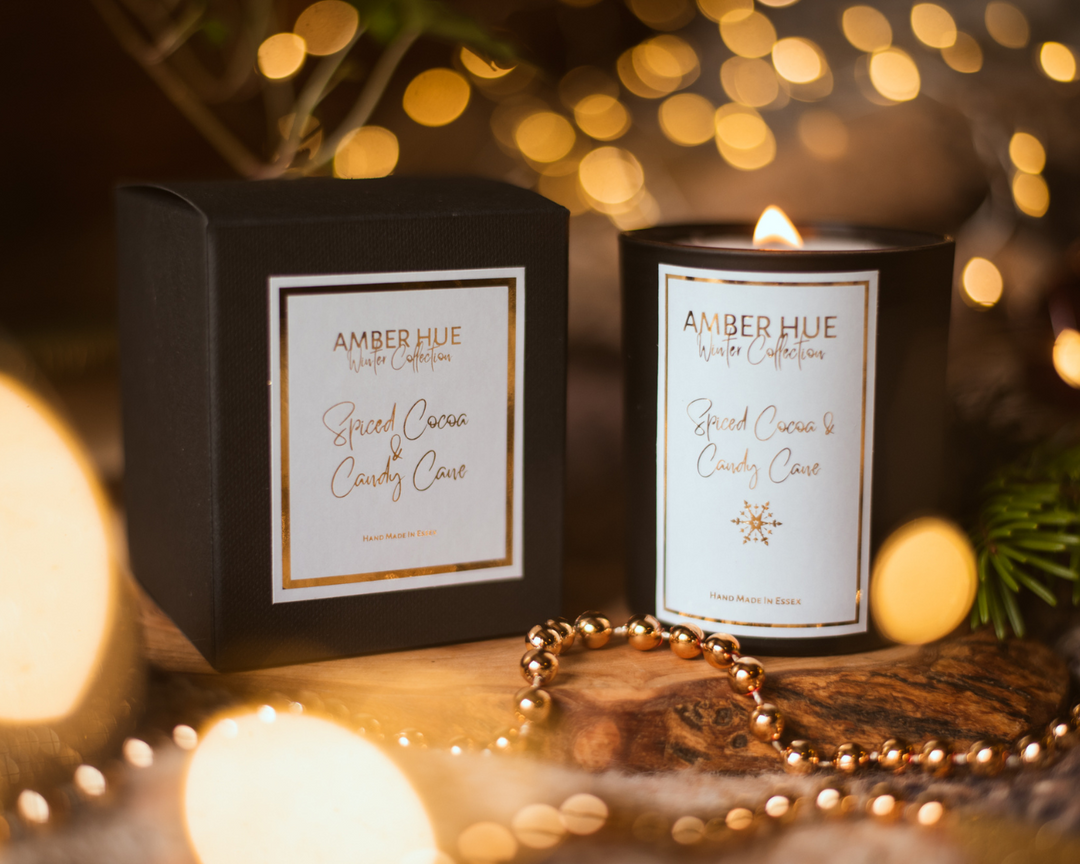 Spiced Cocoa & Candy Cane - Christmas Candle