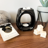 Ceramic Wax Melt Burner- Black & Free Wax Melt Deal