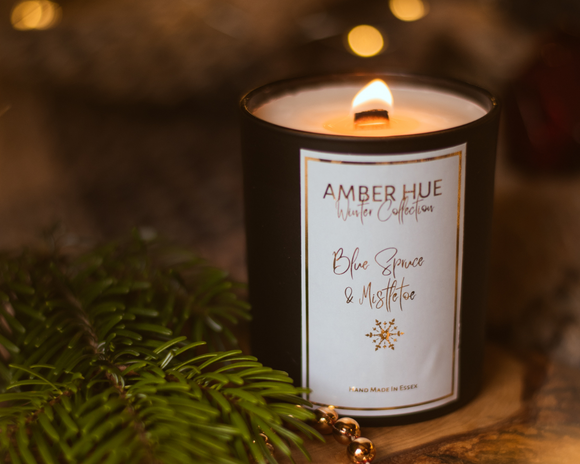 Blue Spruce & Mistletoe - Christmas Candle
