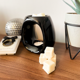 Ceramic Wax Melt Burner- Black & Free Wax Melt Deal